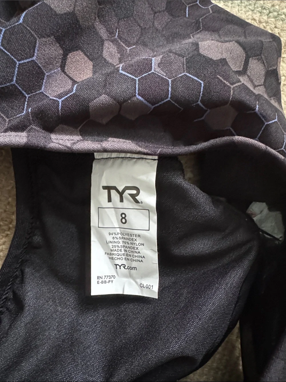 TYR one piece training suit